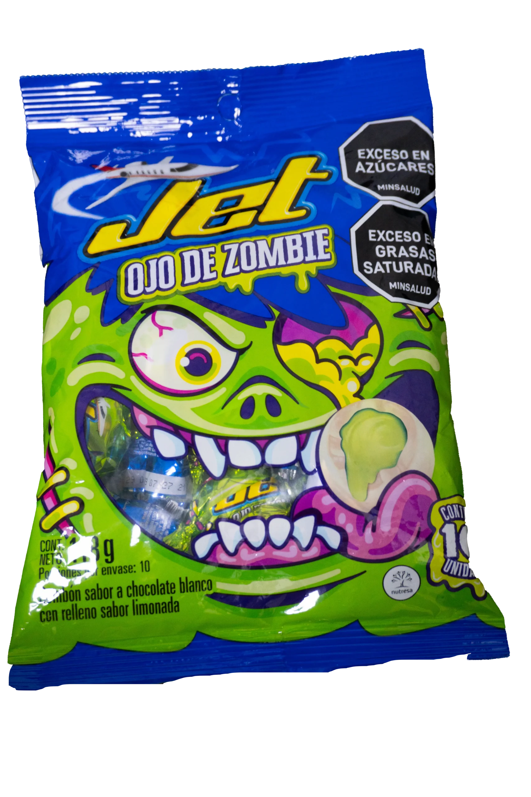 Bombones Jet 118g 10und Ojo Zombie